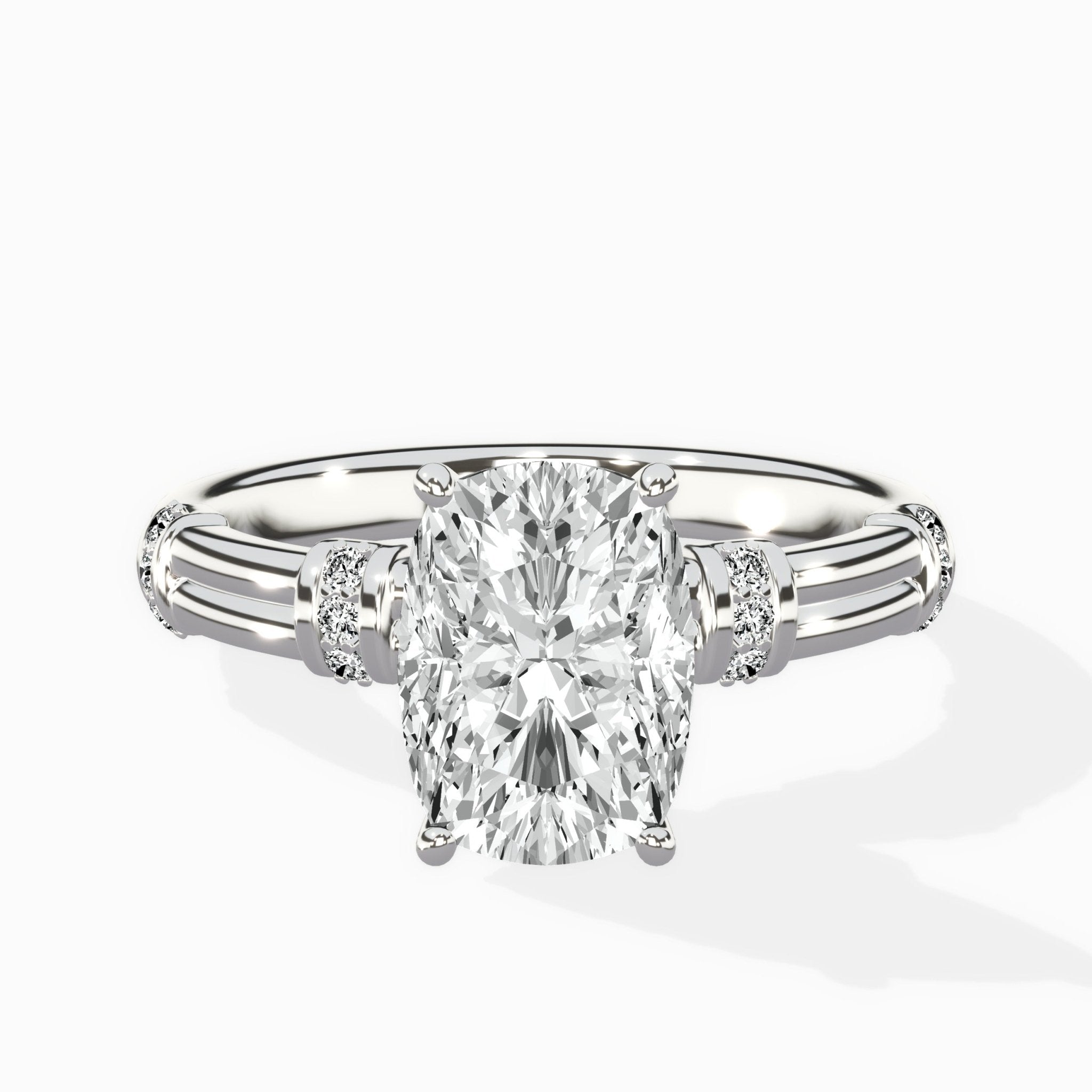Ornate Six Prong Vintage Solitaire Ring Engagement Ring - The Better Diamonds