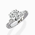 Ornate Six Prong Vintage Solitaire Ring Engagement Ring - The Better Diamonds