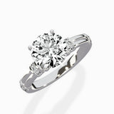 Ornate Six Prong Vintage Solitaire Ring Engagement Ring - The Better Diamonds