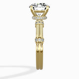 Ornate Six Prong Vintage Solitaire Ring Engagement Ring - The Better Diamonds