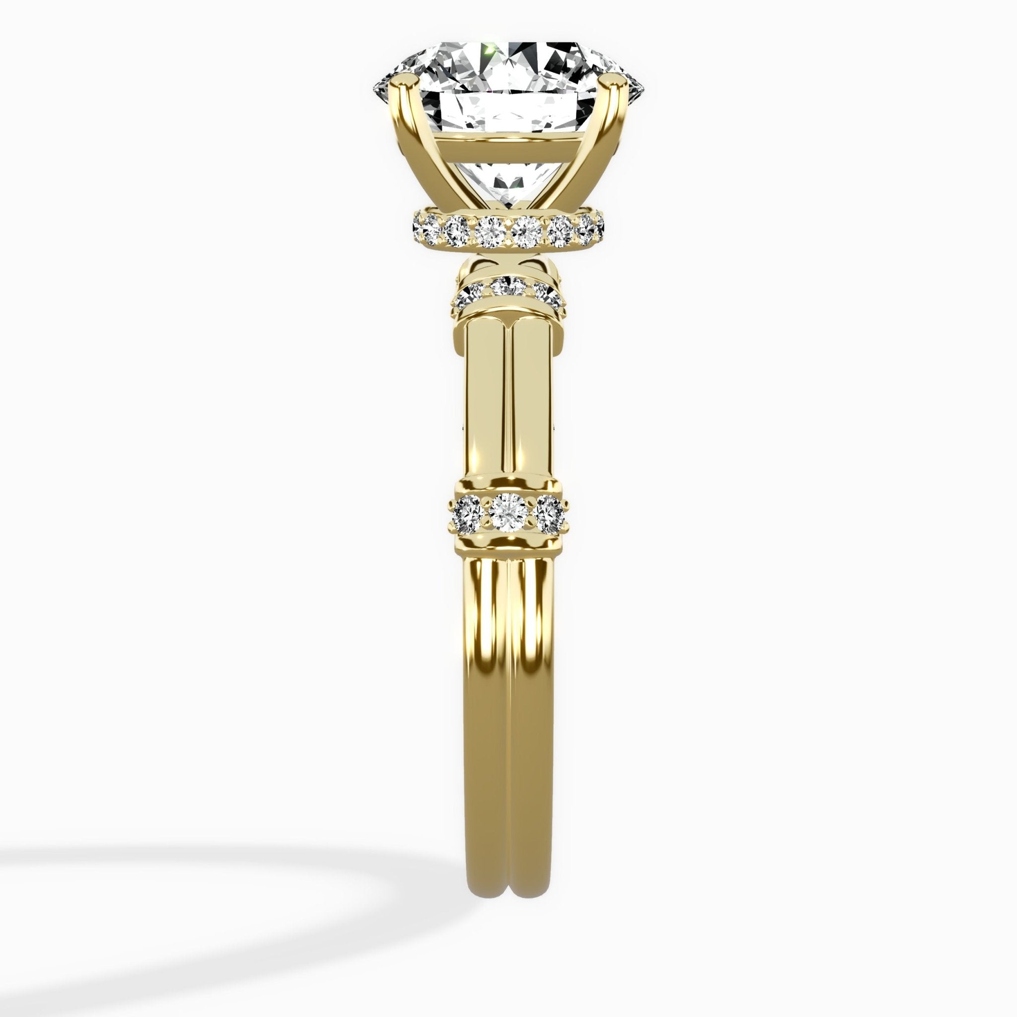 Ornate Six Prong Vintage Solitaire Ring Engagement Ring - The Better Diamonds