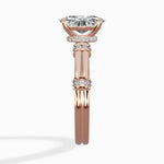 Ornate Six Prong Vintage Solitaire Ring Engagement Ring - The Better Diamonds