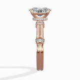 Ornate Six Prong Vintage Solitaire Ring Engagement Ring - The Better Diamonds