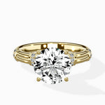 Ornate Six Prong Vintage Solitaire Ring Engagement Ring - The Better Diamonds
