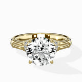 Ornate Six Prong Vintage Solitaire Ring Engagement Ring - The Better Diamonds