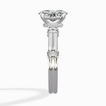 Ornate Six Prong Vintage Solitaire Ring Engagement Ring - The Better Diamonds