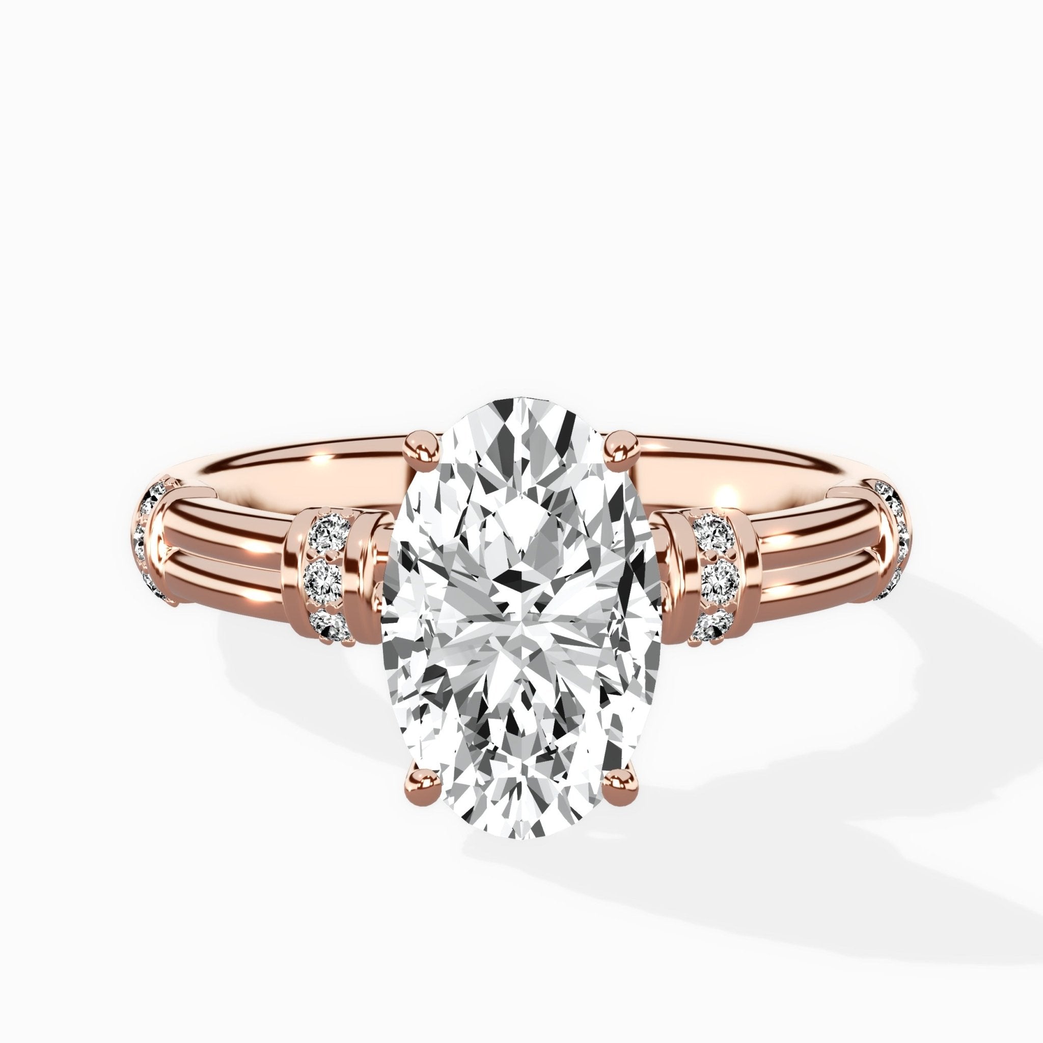 Ornate Six Prong Vintage Solitaire Ring Engagement Ring - The Better Diamonds