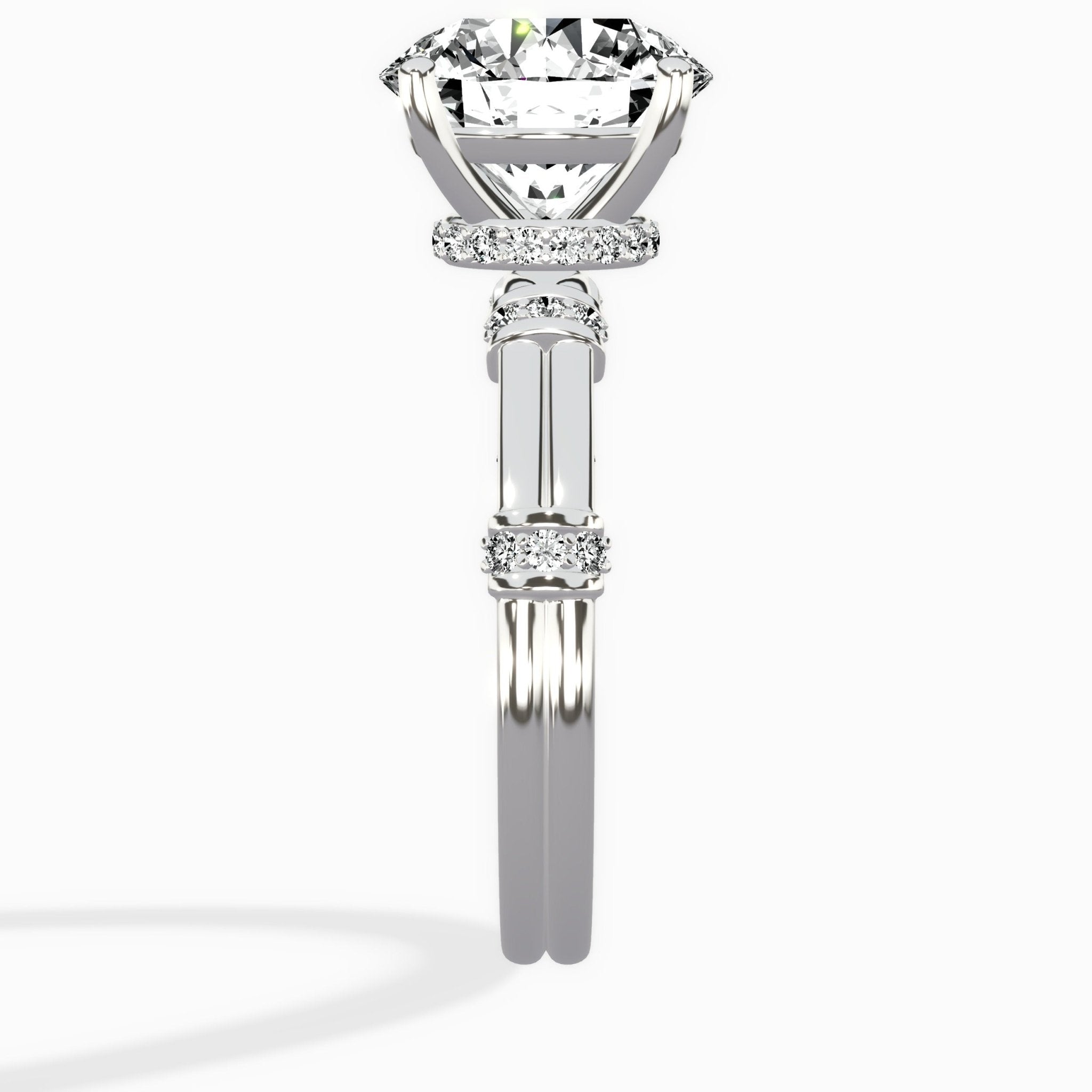 Ornate Six Prong Vintage Solitaire Ring Engagement Ring - The Better Diamonds
