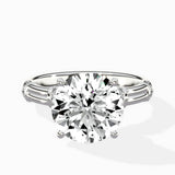 Ornate Six Prong Vintage Solitaire Ring Engagement Ring - The Better Diamonds