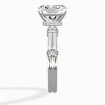 Ornate Six Prong Vintage Solitaire Ring Engagement Ring - The Better Diamonds