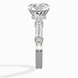 Ornate Six Prong Vintage Solitaire Ring Engagement Ring - The Better Diamonds