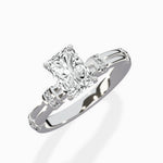 Ornate Six Prong Vintage Solitaire Ring Engagement Ring - The Better Diamonds