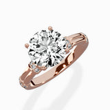 Ornate Six Prong Vintage Solitaire Ring Engagement Ring - The Better Diamonds