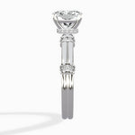Ornate Six Prong Vintage Solitaire Ring Engagement Ring - The Better Diamonds
