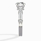 Ornate Six Prong Vintage Solitaire Ring Engagement Ring - The Better Diamonds