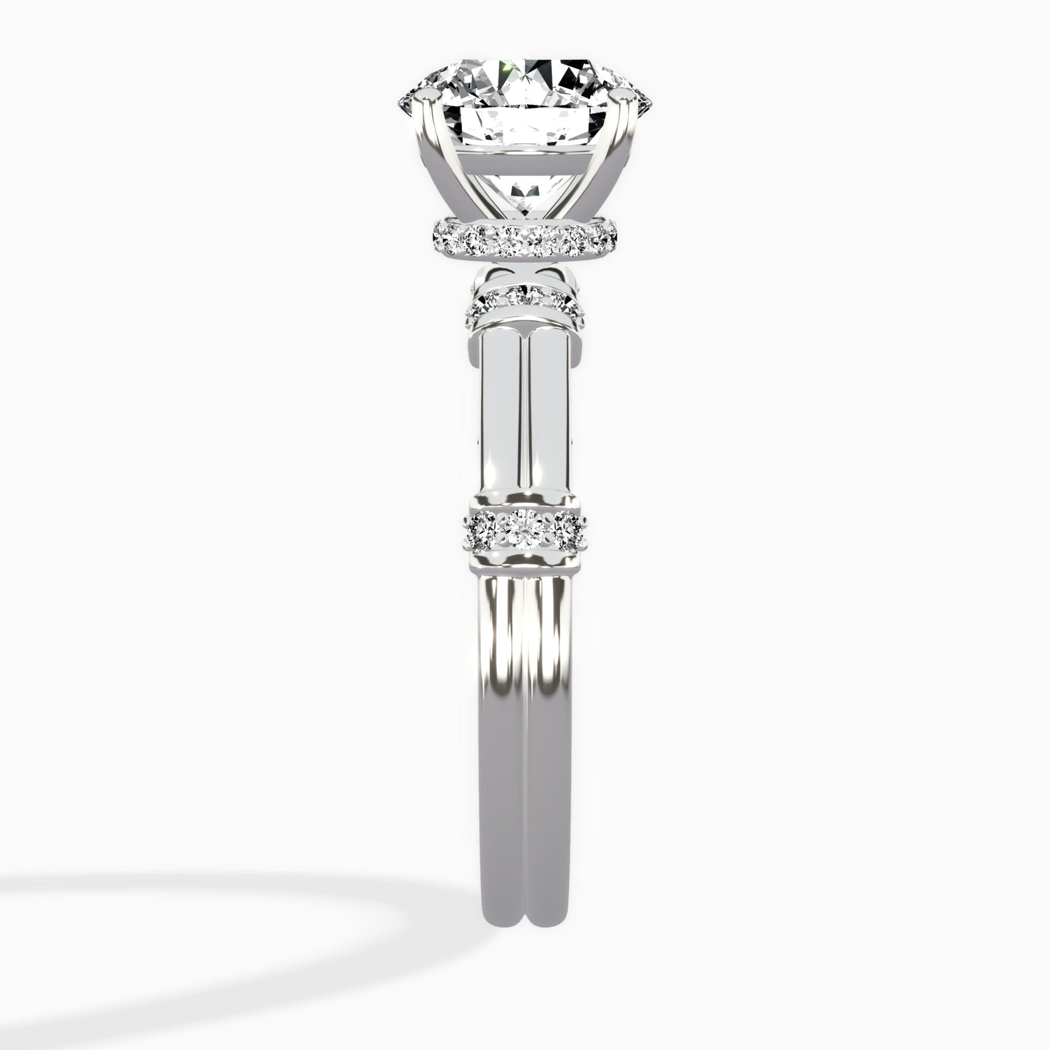 Ornate Six Prong Vintage Solitaire Ring Engagement Ring - The Better Diamonds