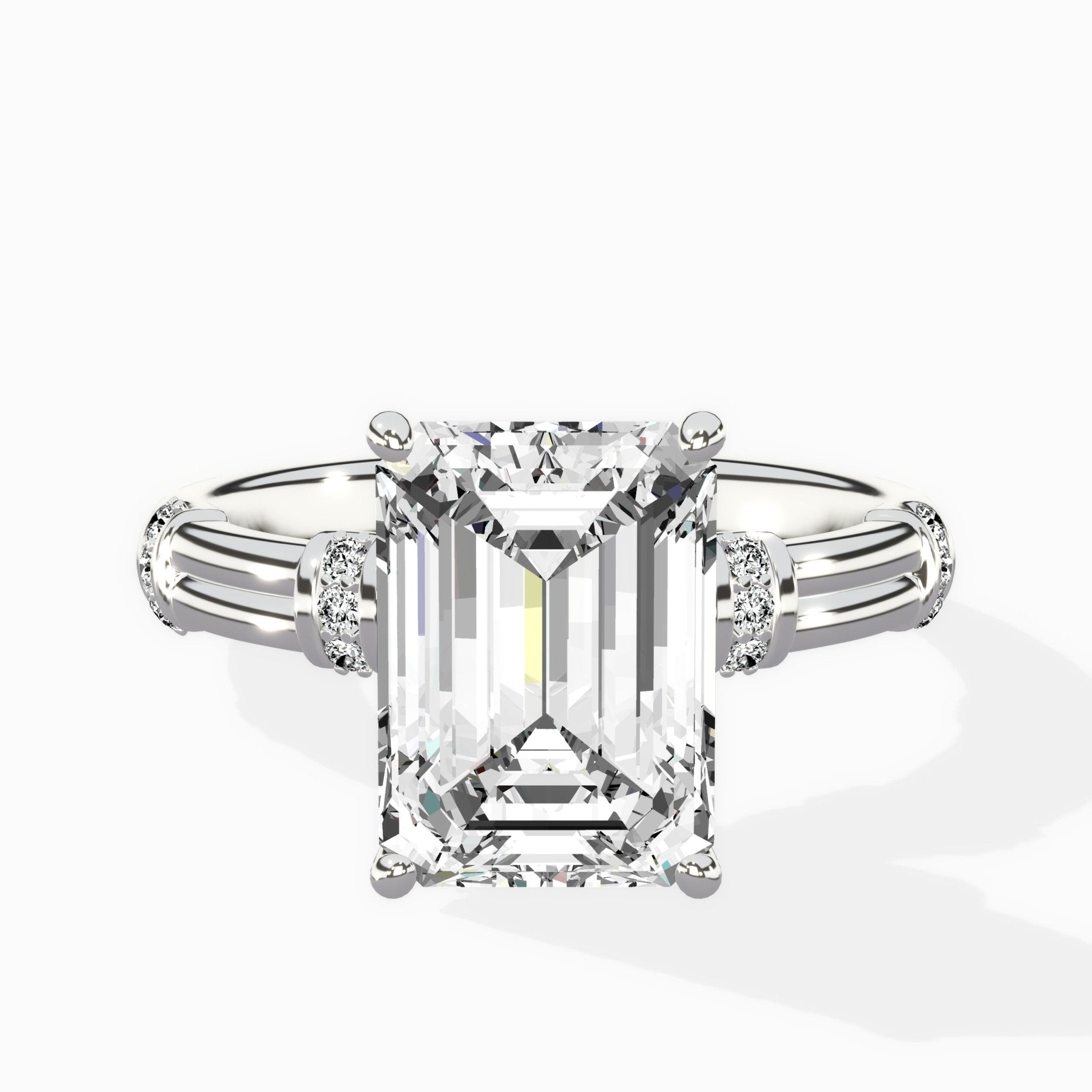 Ornate Six Prong Vintage Solitaire Ring Engagement Ring - The Better Diamonds