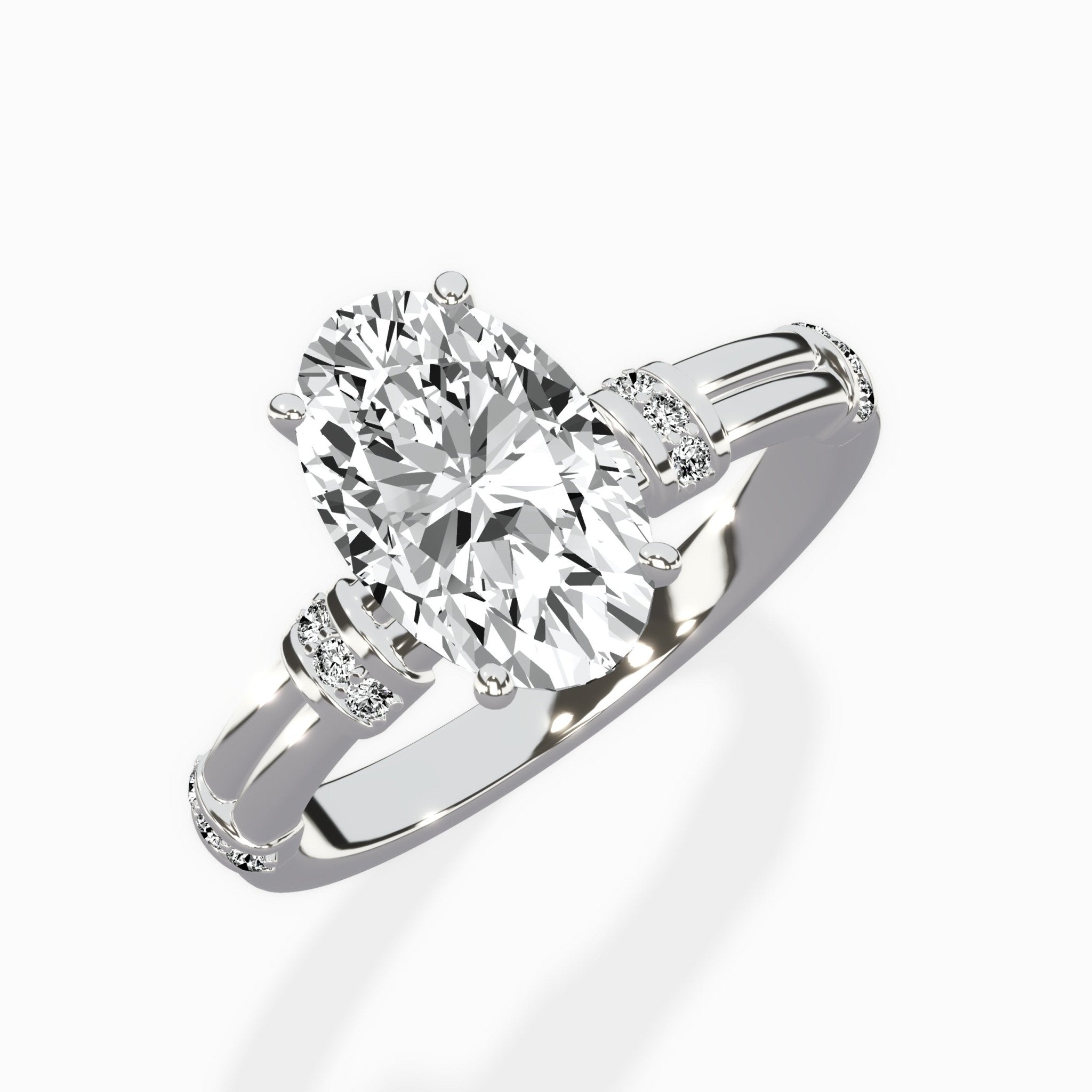 Ornate Six Prong Vintage Solitaire Ring Engagement Ring - The Better Diamonds