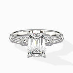 Ornate Six Prong Vintage Solitaire Ring Engagement Ring - The Better Diamonds