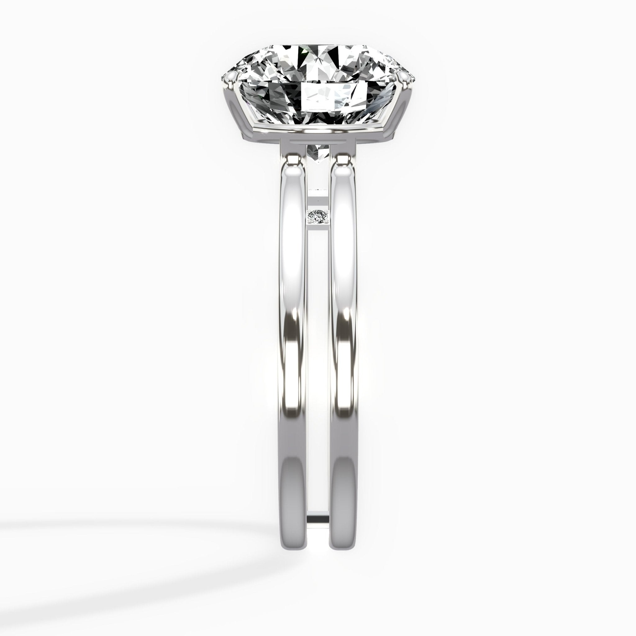 Parallel Bands Engagement Ring - The Better Diamonds