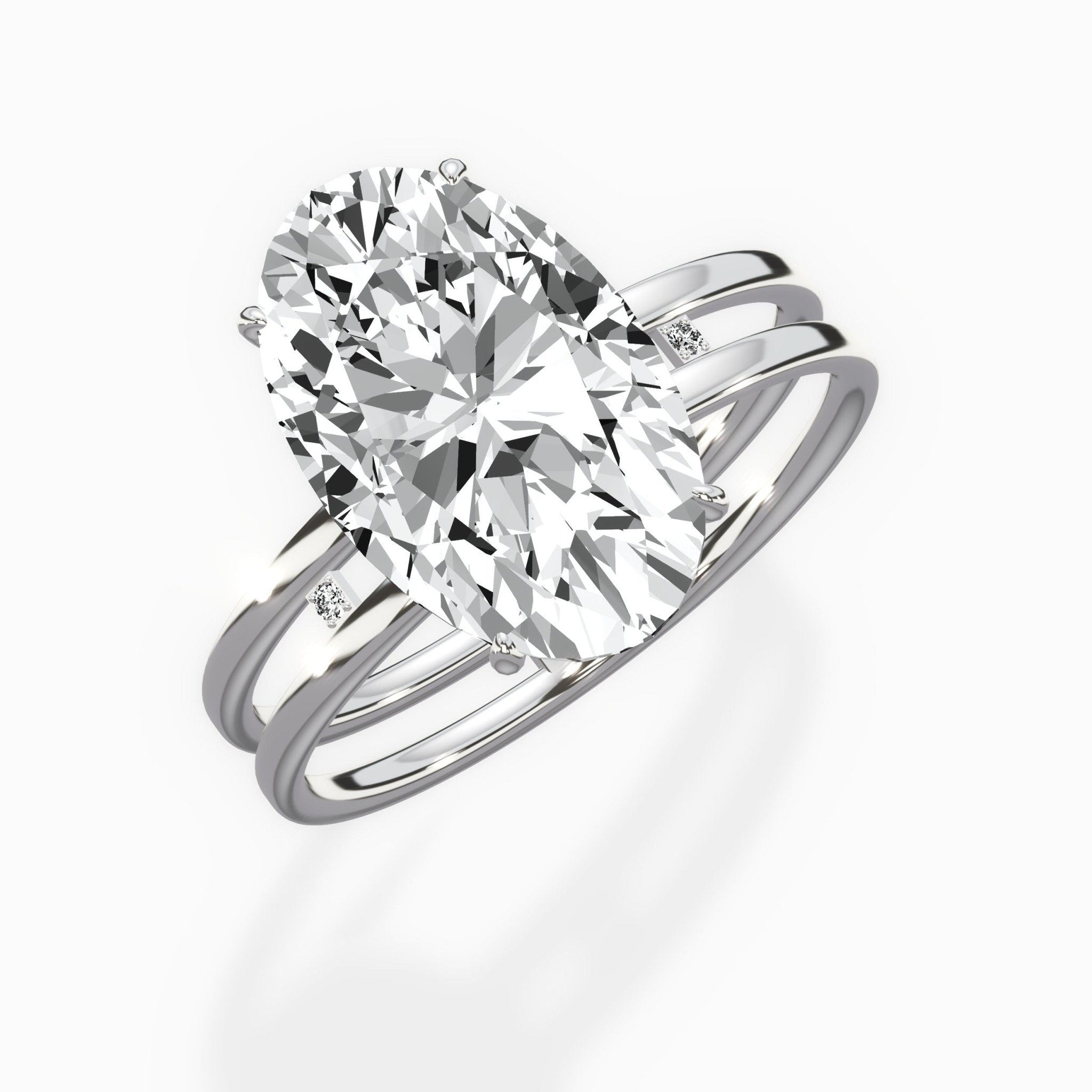 Parallel Bands Engagement Ring - The Better Diamonds