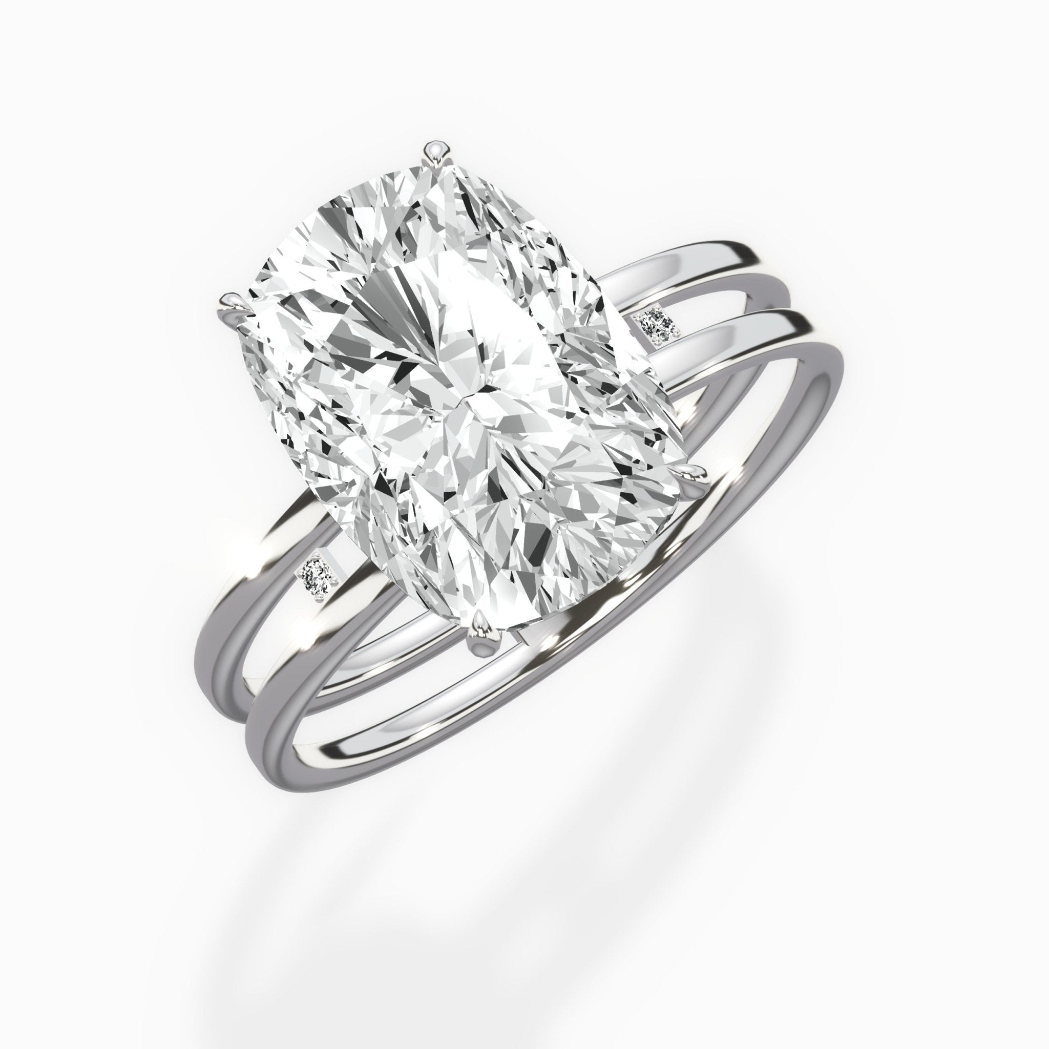 Parallel Bands Engagement Ring - The Better Diamonds