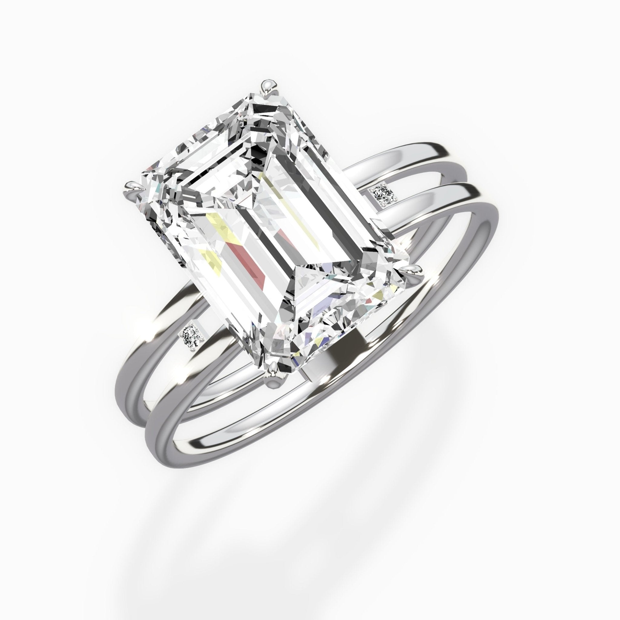 Parallel Bands Engagement Ring - The Better Diamonds