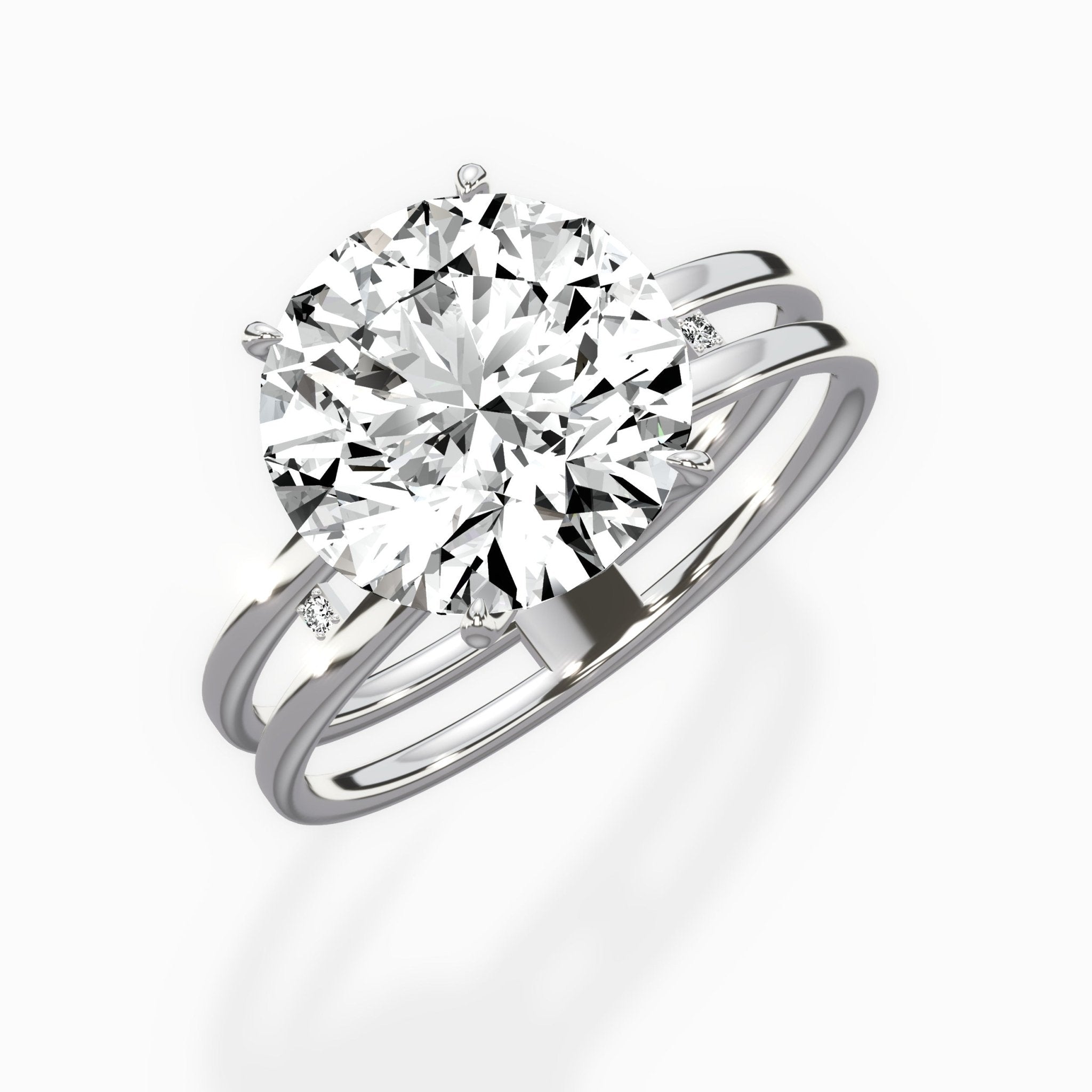 Parallel Bands Engagement Ring - The Better Diamonds