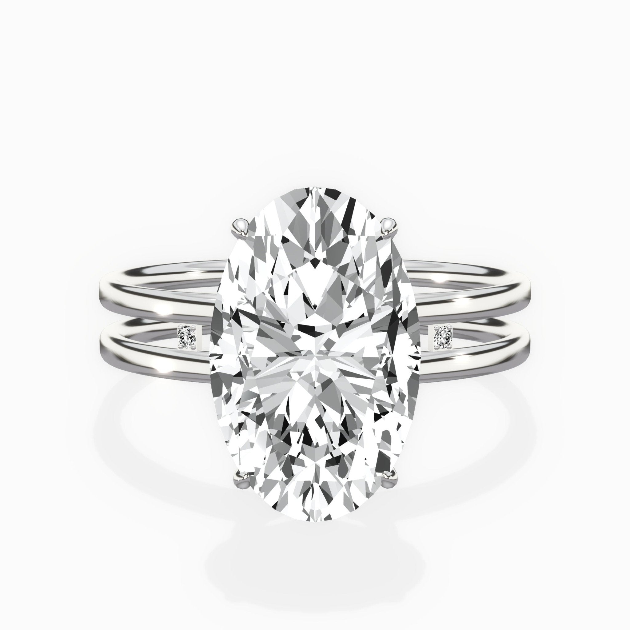Parallel Bands Engagement Ring - The Better Diamonds