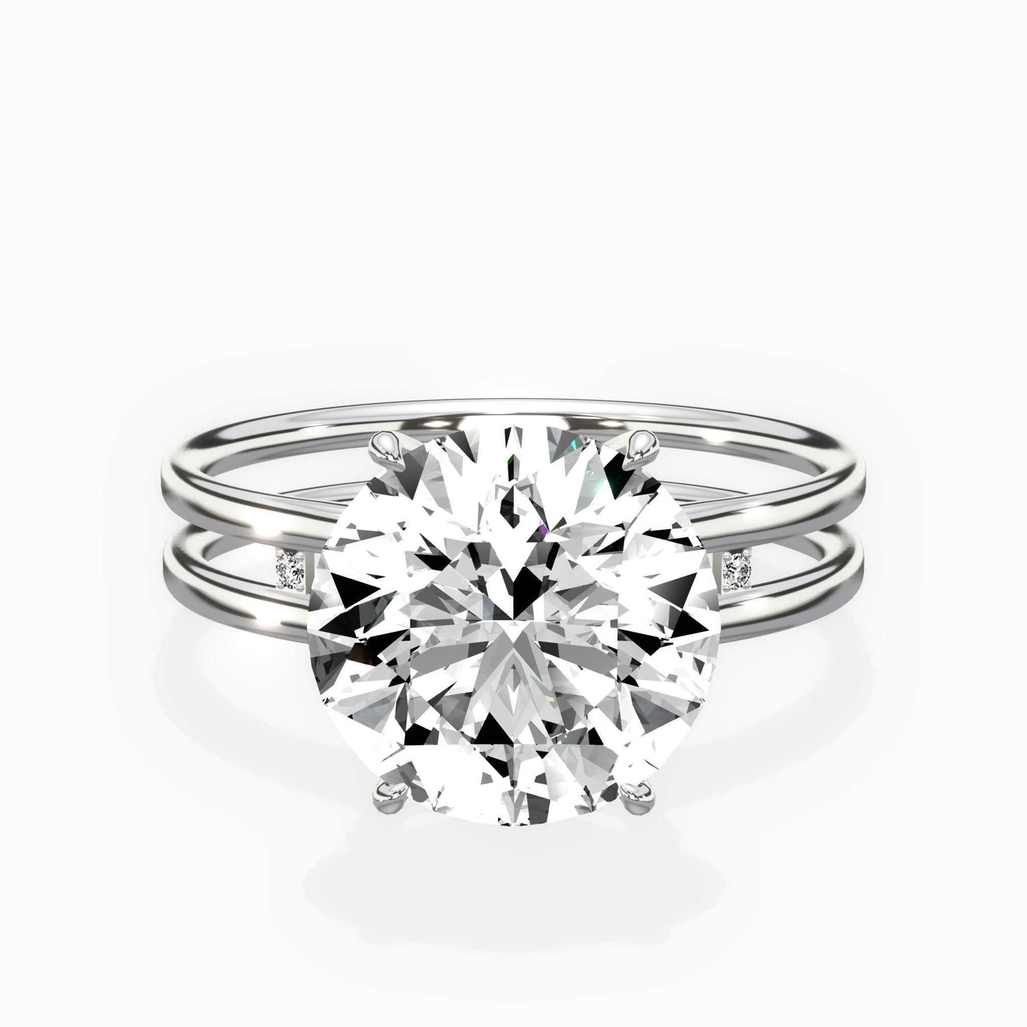 Parallel Bands Engagement Ring - The Better Diamonds