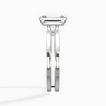 Parallels 1.53 ct Emerald Engagement Ring in White Gold - The Better Diamonds