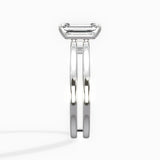 Parallels 1.53 ct Emerald Engagement Ring in White Gold - The Better Diamonds