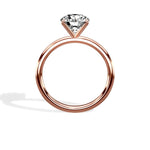 Paris Solitaire 1.83 ct Round Engagement Ring in Rose Gold - The Better Diamonds