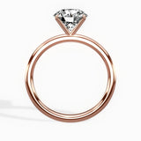 Paris Solitaire 1.83 ct Round Engagement Ring in Rose Gold - The Better Diamonds