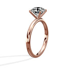 Paris Solitaire 1.83 ct Round Engagement Ring in Rose Gold - The Better Diamonds