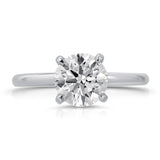 Paris Solitaire 1.83 ct Round Engagement Ring in White Gold - The Better Diamonds