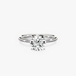 Paris Solitaire 1.83 ct Round Engagement Ring in White Gold - The Better Diamonds