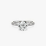 Paris Solitaire 1.83 ct Round Engagement Ring in White Gold - The Better Diamonds