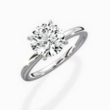 Paris Solitaire 1.89 ct Round Engagement Ring in White Gold - The Better Diamonds