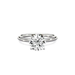 Paris Solitaire 1.89 ct Round Engagement Ring in White Gold - The Better Diamonds
