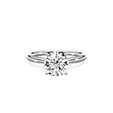 Paris Solitaire 1.89 ct Round Engagement Ring in White Gold - The Better Diamonds