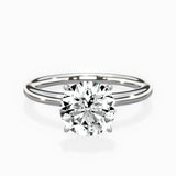 Paris Solitaire 1.89 ct Round Engagement Ring in White Gold - The Better Diamonds