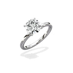 Paris Solitaire 1.89 ct Round Engagement Ring in White Gold - The Better Diamonds
