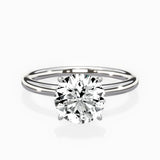 Paris Solitaire 1.89 ct Round Lab Grown Diamond Engagement Ring in 14K White Gold - The Better Diamonds