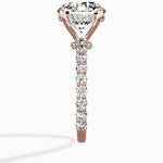 Pave Eternity Band Hidden Halo Ring Engagement Ring - The Better Diamonds