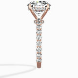 Pave Eternity Band Hidden Halo Ring Engagement Ring - The Better Diamonds