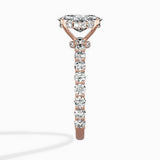 Pave Eternity Band Hidden Halo Ring Engagement Ring - The Better Diamonds