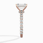 Pave Eternity Band Hidden Halo Ring Engagement Ring - The Better Diamonds