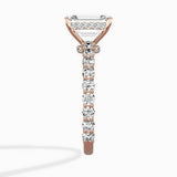 Pave Eternity Band Hidden Halo Ring Engagement Ring - The Better Diamonds