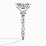 Pave Eternity Band Hidden Halo Ring Engagement Ring - The Better Diamonds